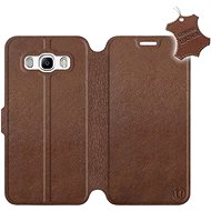 Flip case for Samsung Galaxy J5 2016 - Brown - Leather - Brown Leather - Phone Cover