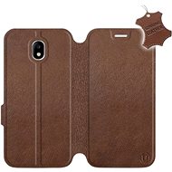 Flip case for Samsung Galaxy J5 2017 - Brown - Leather - Brown Leather - Phone Cover
