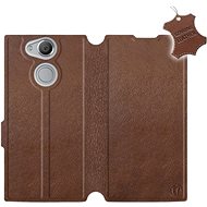 Flip case for Sony Xperia XA2 - Brown - Leather - Brown Leather - Phone Cover