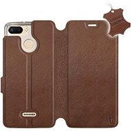 Flip case for Xiaomi Redmi 6 - Brown - Leather - Brown Leather - Phone Cover