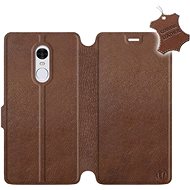 Flip case for Xiaomi Redmi Note 4 Global - Brown - Brown Leather - Phone Cover