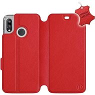 Flip case for Huawei P20 Lite - Red - leather - Red Leather - Phone Cover