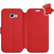 Flip case for Samsung Galaxy A5 2017 - Red - leather - Red Leather - Phone Cover