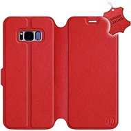 Flip case for Samsung Galaxy S8 - Red - leather - Red Leather - Phone Cover