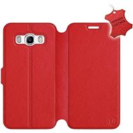 Flip case for Samsung Galaxy J5 2016 - Red - leather - Red Leather - Phone Cover
