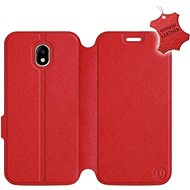 Flip case for Samsung Galaxy J5 2017 - Red - leather - Red Leather - Phone Cover