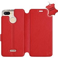 Flip case for Xiaomi Redmi 6 - Red - leather - Red Leather - Phone Cover