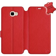 Flip case for Samsung Galaxy J4 Plus 2018 - Red - leather - Red Leather - Phone Cover