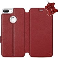 Flip case for Honor 9 Lite - Dark Red - Leather - Dark Red Leather - Phone Cover