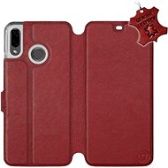 Flip mobile phone case Huawei Nova 3 - Dark Red - Leather - Dark Red Leather - Phone Cover
