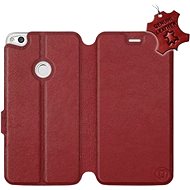 Flip mobile phone case Huawei P9 Lite 2017 - Dark Red - Leather - Dark Red Leather - Phone Cover