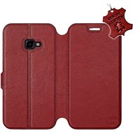 Flip case for Samsung Xcover 4 - Dark Red - Leather - Dark Red Leather - Phone Cover