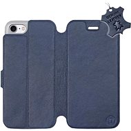 Flip mobile case Apple iPhone 7 - Blue - leather - Blue Leather - Phone Cover