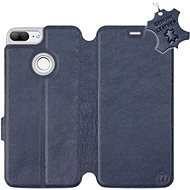 Flip case for Honor 9 Lite - Blue - Leather - Blue Leather - Phone Cover