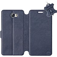 Flip case for mobile phone Huawei Y5 II - Blue - leather - Blue Leather - Phone Cover