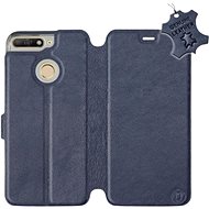 Flip mobile phone case Huawei Y6 Prime 2018 - Blue - leather - Blue Leather - Phone Cover