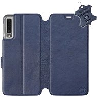 Flip mobile phone case Samsung Galaxy A7 2018 - Blue - leather - Blue Leather - Phone Cover