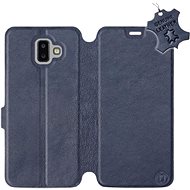 Flip case for Samsung Galaxy J6 Plus 2018 - Blue - leather - Blue Leather - Phone Cover