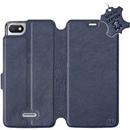 Flip case for Xiaomi Redmi 6A - Blue - leather - Blue Leather - Phone Cover