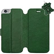 Flip mobile case Apple iPhone 6 / iPhone 6s - Green - leather - Green Leather - Phone Cover