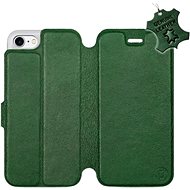 Flip mobile case Apple iPhone 8 - Green - leather - Green Leather - Phone Cover