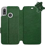 Flip case for Huawei P20 Lite - Green - leather - Green Leather - Phone Cover