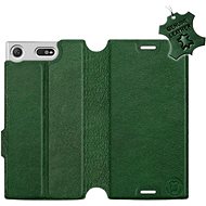 Flip case for Sony Xperia XZ1 Compact - Green - leather - Green Leather - Phone Cover