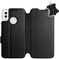 Flip case for Honor 10 Lite - Black - Leather - Black Leather - Phone Cover