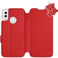 Flip case for Honor 10 Lite - Red - Leather - Red Leather - Phone Cover