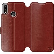 Flip case for Huawei P Smart 2019 in Brown&Gray with grey interior - Phone Cover