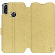 Flip case for Huawei P Smart 2019 in Gold&Gray with grey interior - Phone Cover