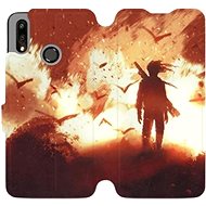 Flip case for mobile Huawei P Smart 2019 - MA06S Figure on fire - Phone Cover