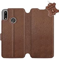 Flip mobile phone case Huawei P Smart 2019 - Brown - leather - Brown Leather - Phone Cover