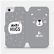 Flip mobile case for Apple iPhone 7 - MH06P Be brave - more hugs - Phone Cover