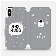 Flip mobile case Apple iPhone X - MH06P Be brave - more hugs - Phone Cover