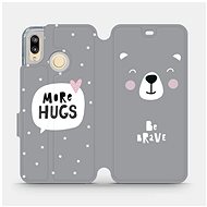 Flip mobile phone case Huawei P20 Lite - MH06P Be brave - more hugs - Phone Cover