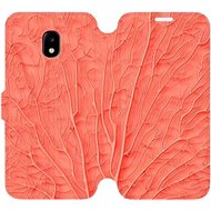 Flip case for Samsung Galaxy J3 2017 - MK06S Orange leaf pattern - Phone Cover