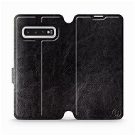 Flip case for Samsung Galaxy S10 in Black&Gray with grey interior - Phone Cover