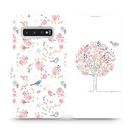 Flip case for mobile Samsung Galaxy S10 - M120S Tree and birds - Phone Cover