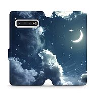 Flip case for Samsung Galaxy S10 - V145P Night sky with moon - Phone Cover