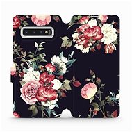 Flip case for Samsung Galaxy S10 - VD11P Rose on black - Phone Cover