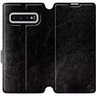 Flip case for Samsung Galaxy S10 Plus in Black&Gray with grey interior - Phone Cover