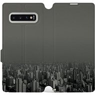 Flip case for Samsung Galaxy S10 Plus - V063P City in grey - Phone Cover