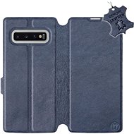 Flip case for Samsung Galaxy S10 Plus - Blue - leather - Blue Leather - Phone Cover
