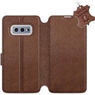 Flip case for Samsung Galaxy S10e - Brown - Leather - Brown Leather - Phone Cover