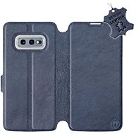 Flip case for Samsung Galaxy S10e - Blue - leather - Blue Leather - Phone Cover