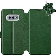Flip case for Samsung Galaxy S10e - Green - leather - Green Leather - Phone Cover