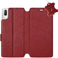 Flip case for Sony Xperia L3 - Dark Red - Leather - Dark Red Leather - Phone Cover