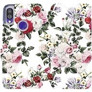 Flip case for Xiaomi Redmi Note 7 - MD01S Rose on white - Phone Cover