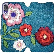 Flip case for Xiaomi Redmi Note 7 - MD05P Denim flowers - Phone Cover